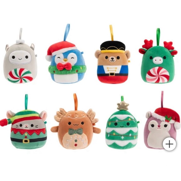 NIB Squishmallows 4-inch Ornament Plush 8-pack Holiday Assorted - Picture 7 of 7